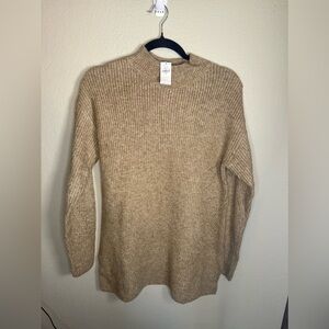 Old Navy Tan Cowl Neck Tunic Sweater